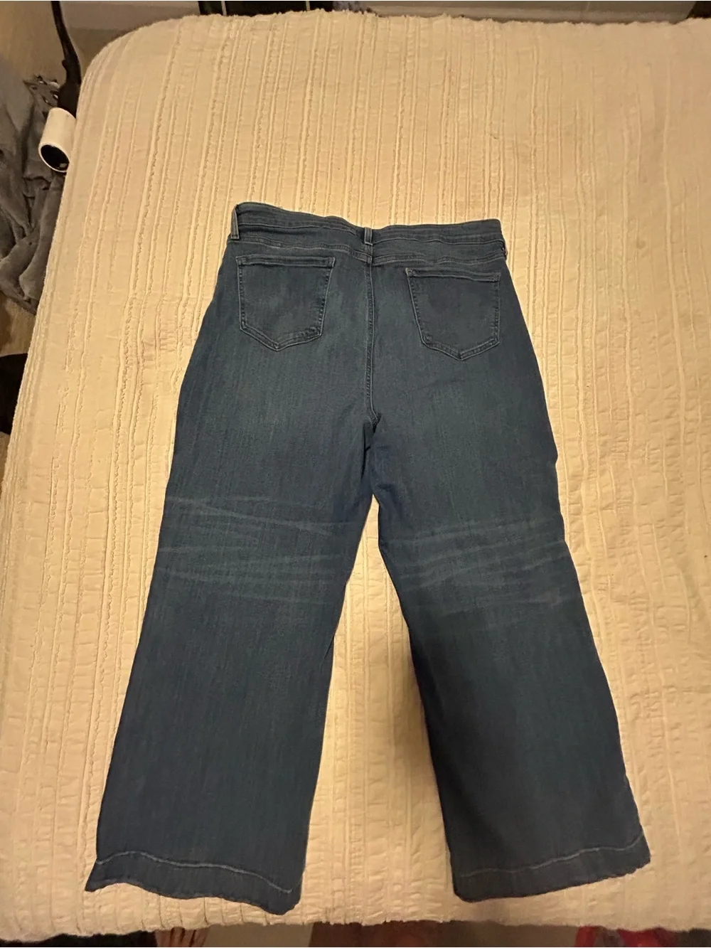 NYDJ Teresa Wide Leg Ankle Jeans Women’s 16 Lift Tuck Medium Wash Stretch